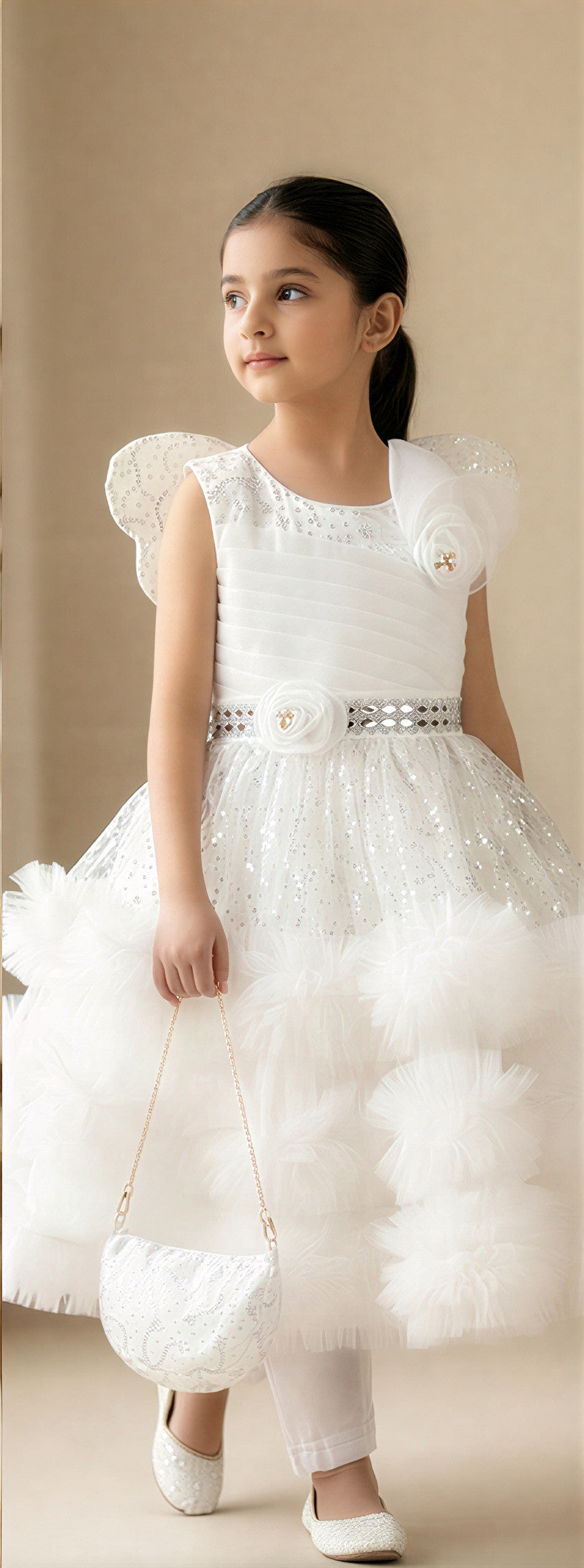 Fairy Belle Maxi Dress – Pearl White