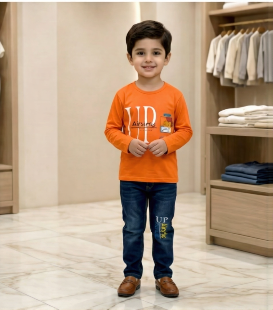 Junior Street Style Tee & Denim Set