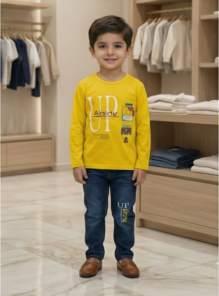 Junior Street Style Tee & Denim Set