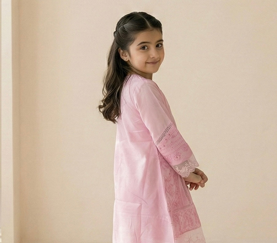 Nooré Anarkali Set – Blush Pink