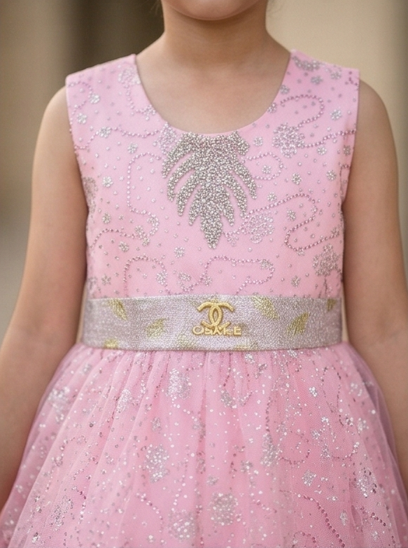 Zarella Luxe Frock Set – Blush Pink