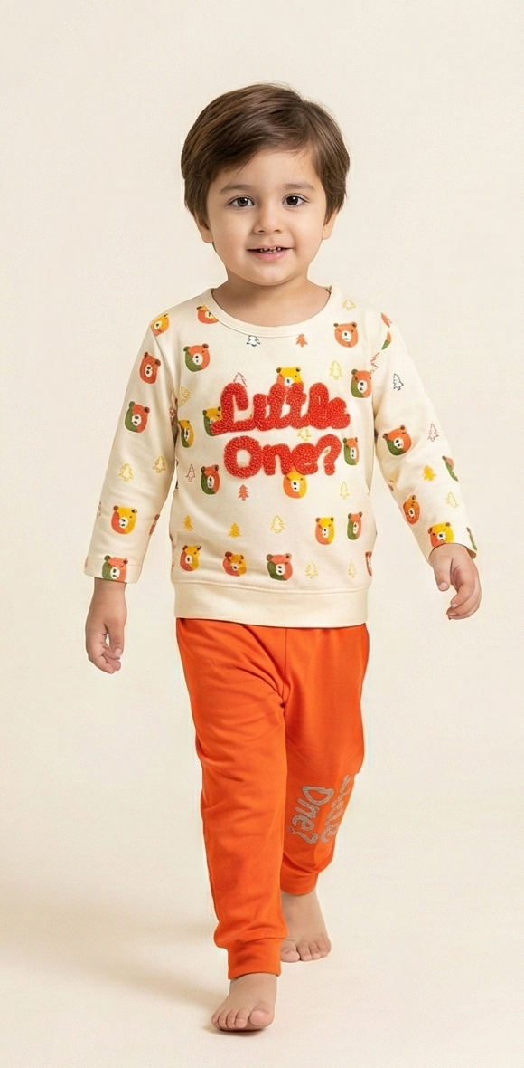 Sunny Cub Playwear Set – Orange