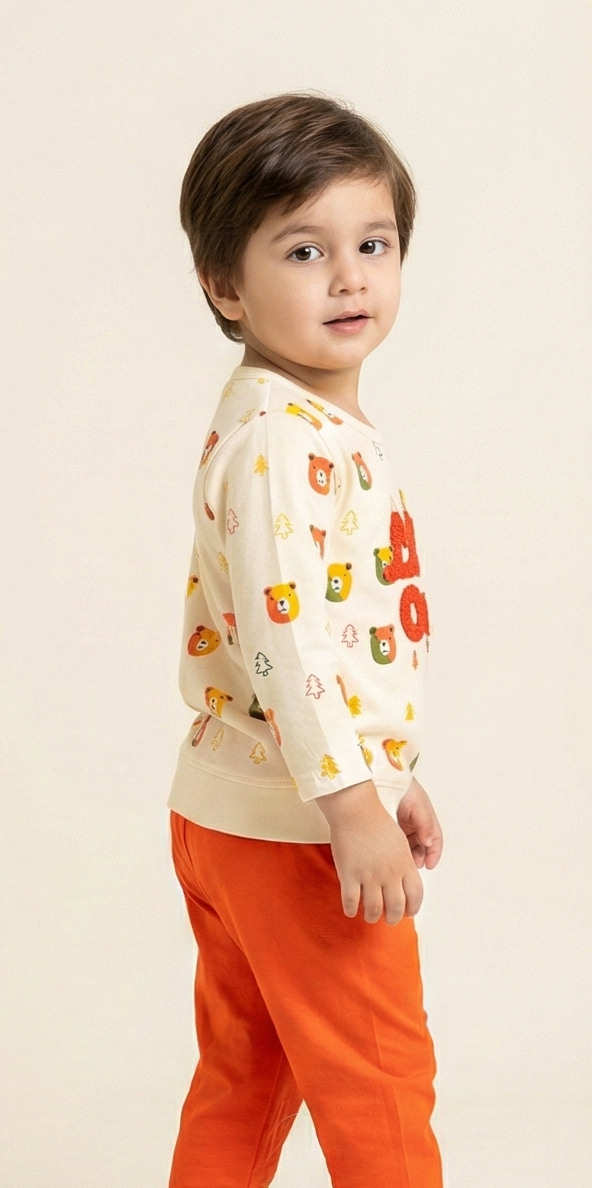 Sunny Cub Playwear Set – Orange