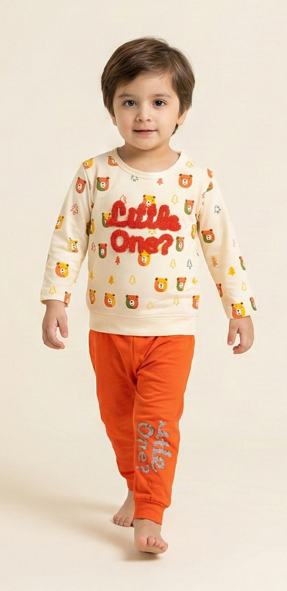 Sunny Cub Playwear Set – Orange