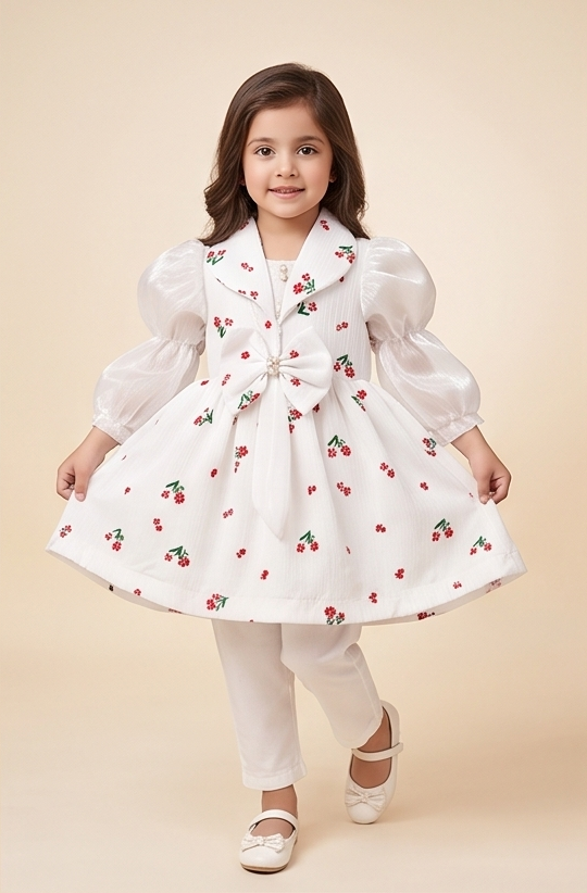 Florelle Luxe Dress Set – Cherry Blossom