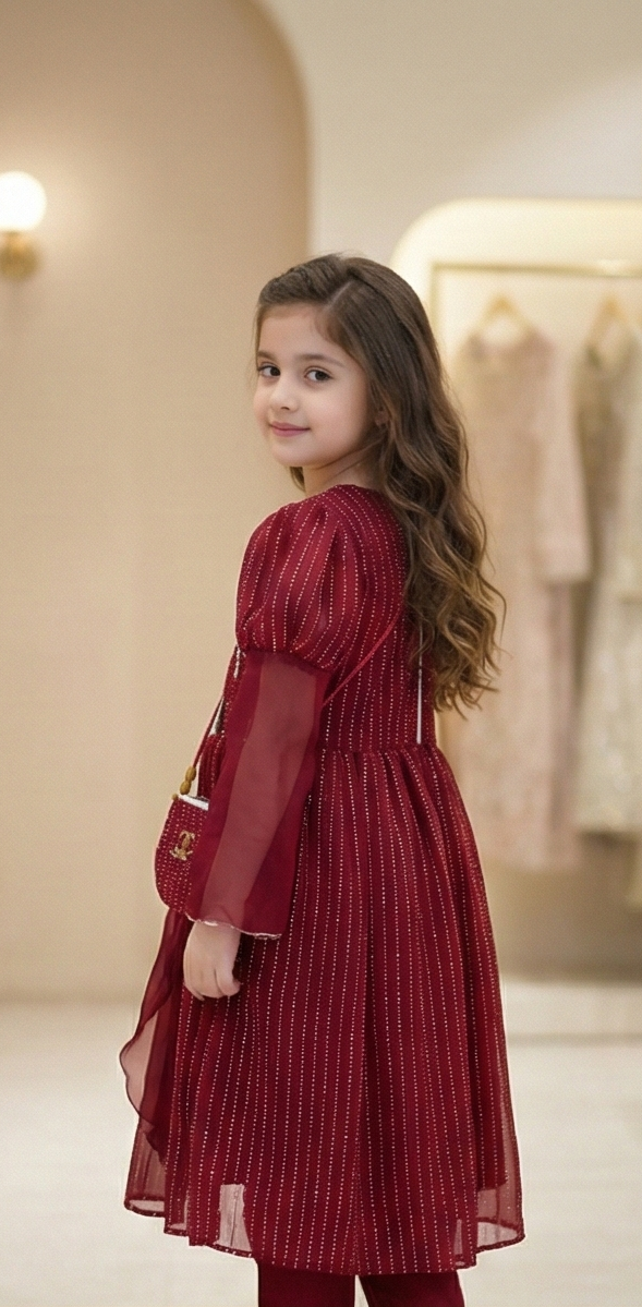 Lunara Glow Maxi Dress – Garnet Bloom