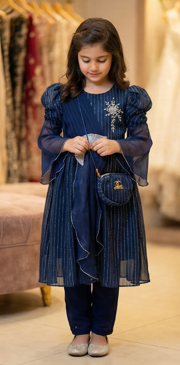 Lunara Glow Maxi Dress – Midnight Sapphire