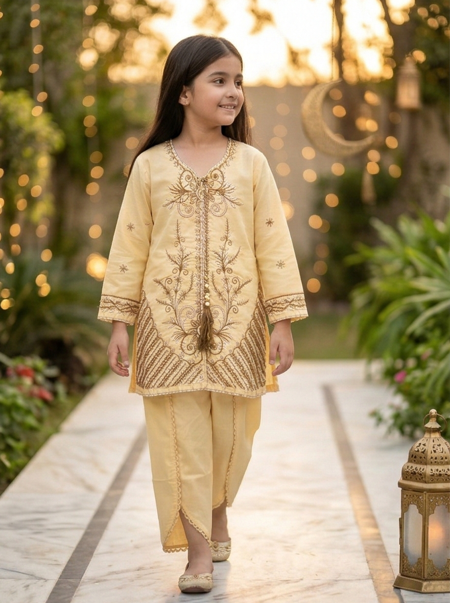 LIYANA FESTIVE SET – SOFT BUTTER YELLOW