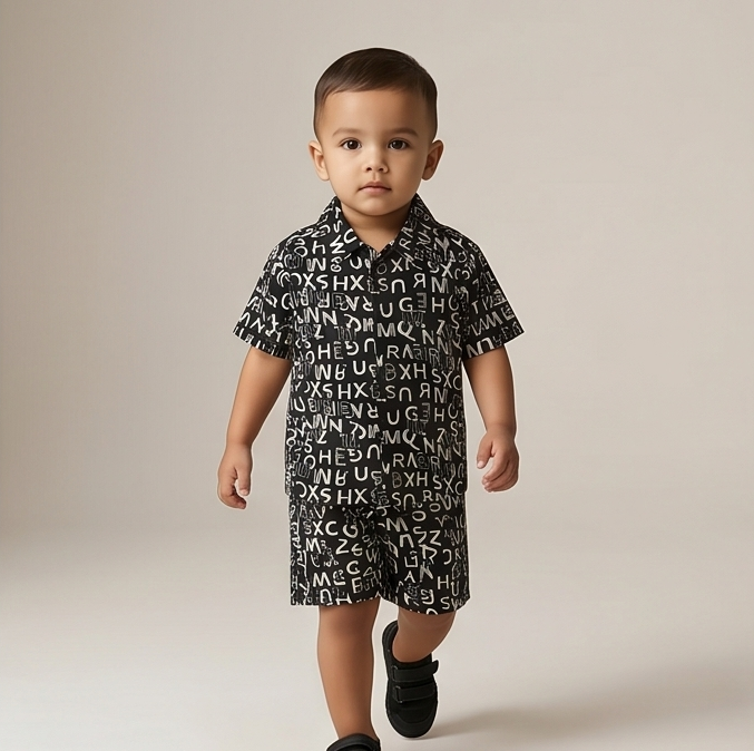Alphix Co-ord Set – Midnight Script