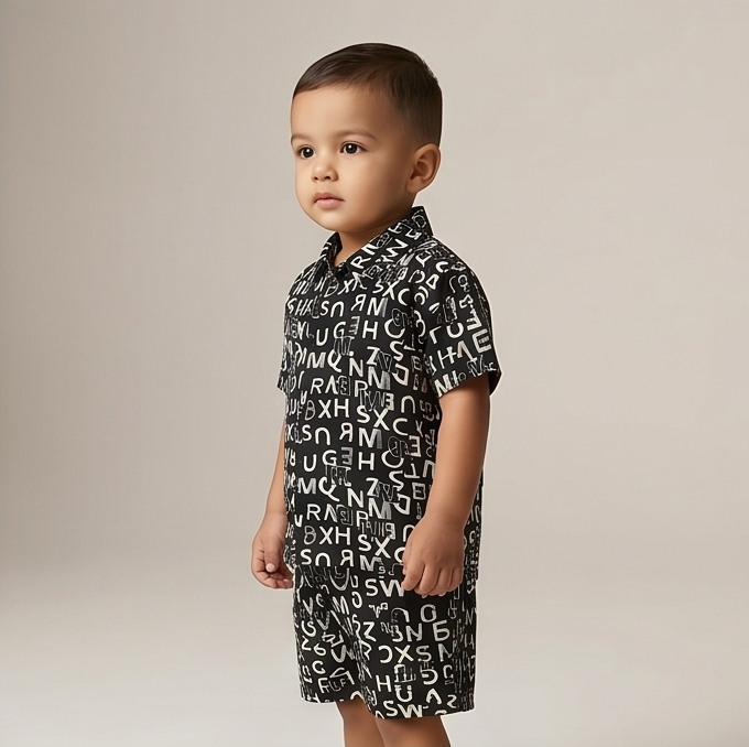 Alphix Co-ord Set – Midnight Script