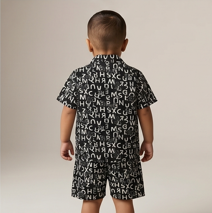 Alphix Co-ord Set – Midnight Script