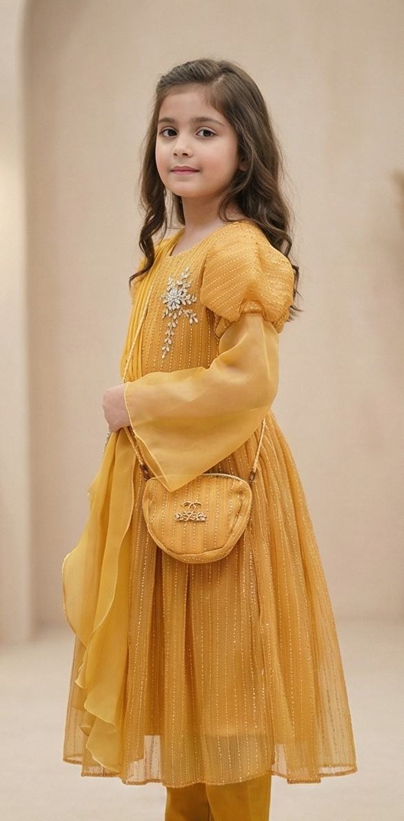 Lunara Glow Maxi Dress – Golden Marigold