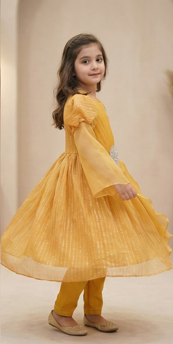 Lunara Glow Maxi Dress – Golden Marigold