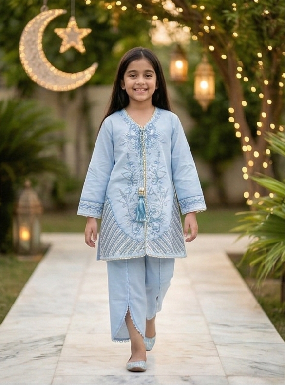 LIYANA FESTIVE SET – SKY BLUE