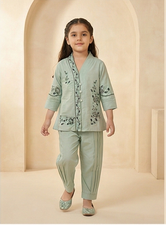 AURELIA COTTON SET – SAGE GREEN