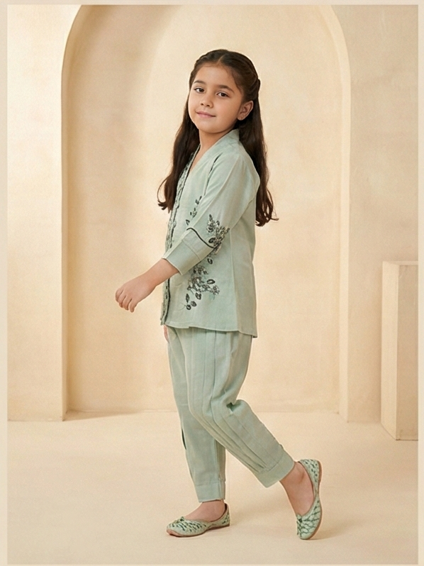 AURELIA COTTON SET – SAGE GREEN