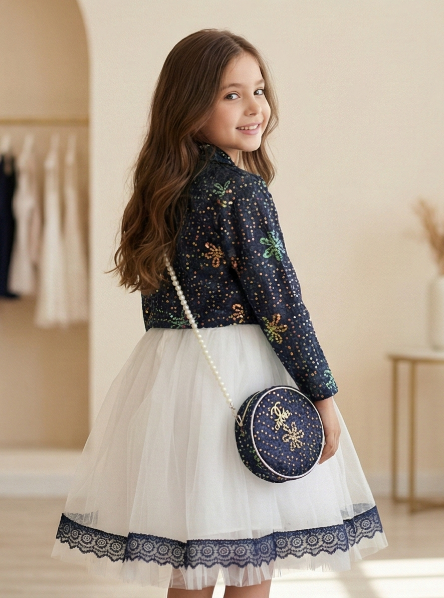 Éloria Luxe Maxi Frock – Twilight Sapphire