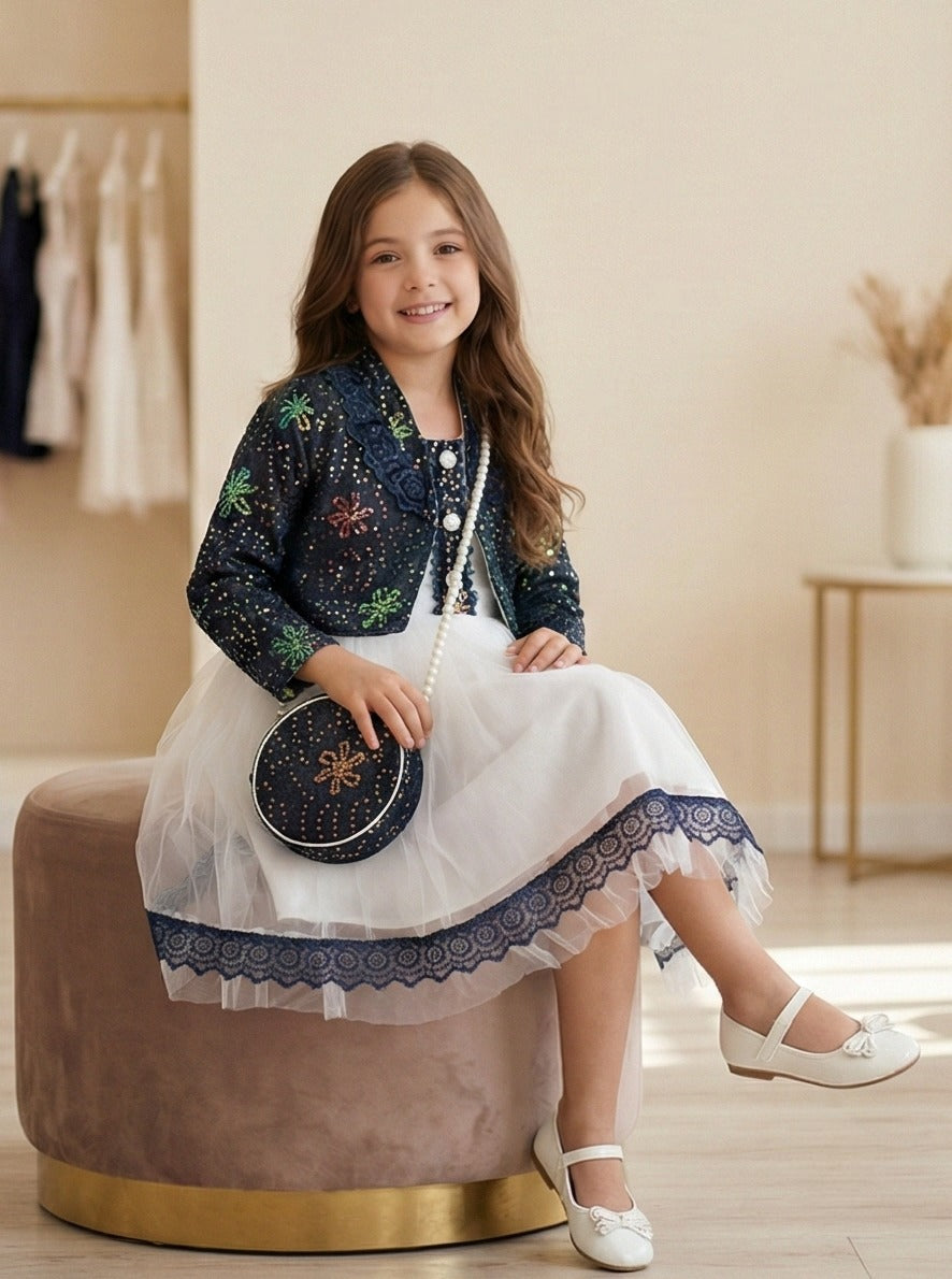 Éloria Luxe Maxi Frock – Twilight Sapphire