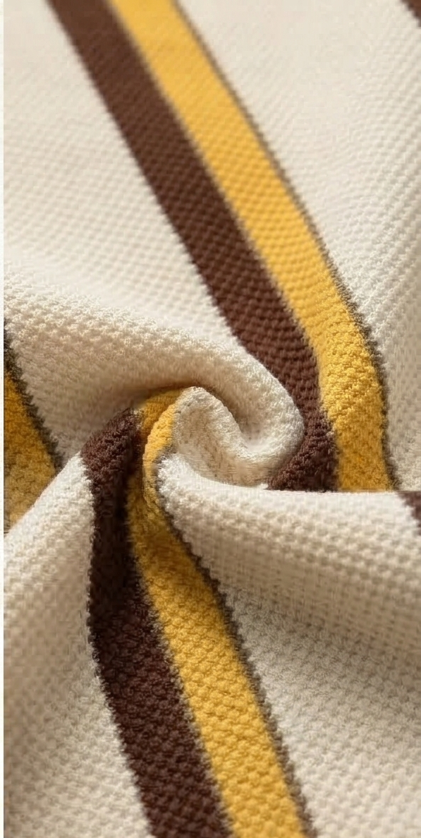 Monarch Knit Polo Set – Honey Sand Stripe