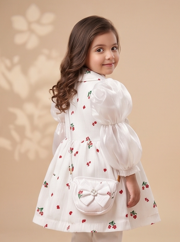 Florelle Luxe Dress Set – Cherry Blossom