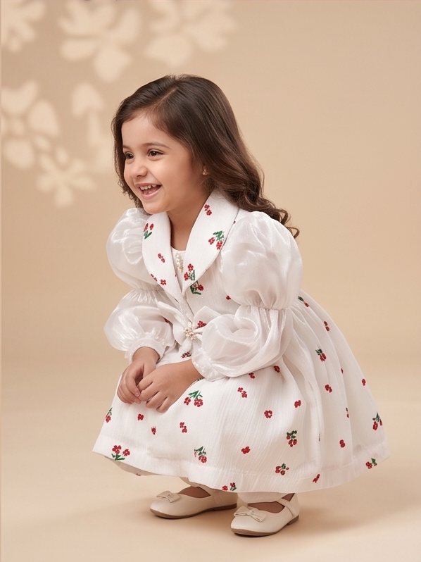 Florelle Luxe Dress Set – Cherry Blossom