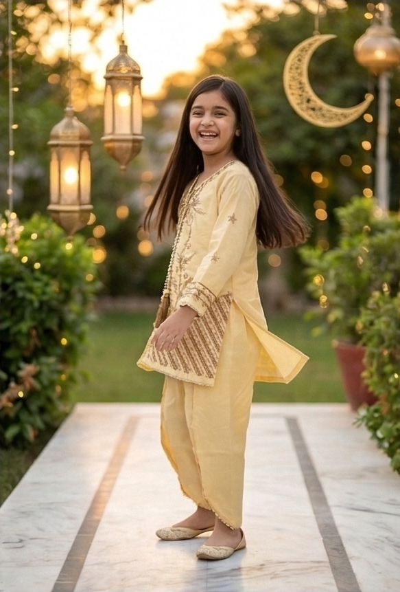 LIYANA FESTIVE SET – SOFT BUTTER YELLOW