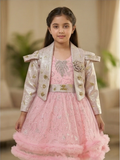 Zarella Luxe Frock Set – Blush Pink