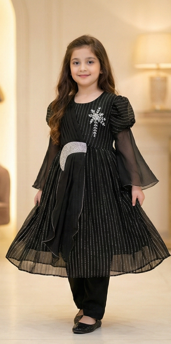 Lunara Glow Maxi Dress – Obsidian Noir