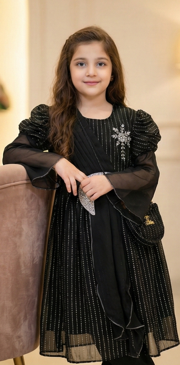 Lunara Glow Maxi Dress – Obsidian Noir