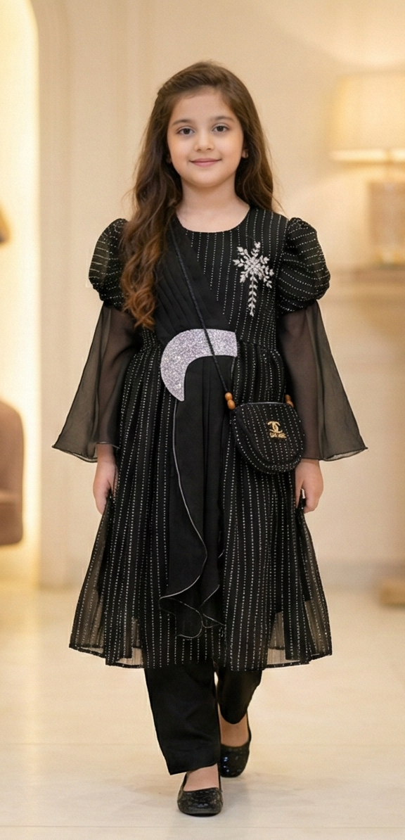 Lunara Glow Maxi Dress – Obsidian Noir