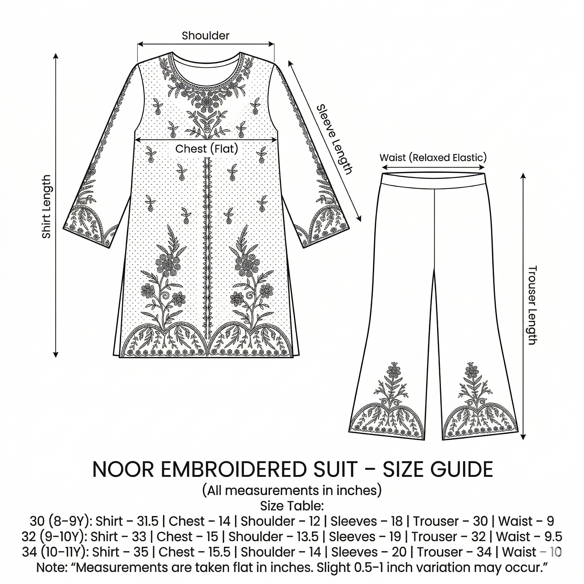 Noor Embroidered Suit – Maroon