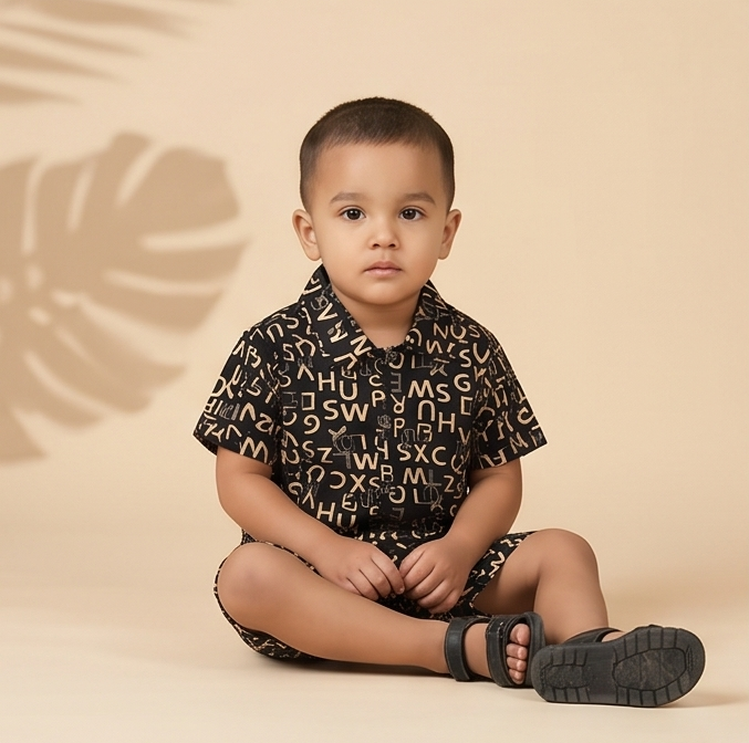 Alphix Co-ord Set – Cocoa Script