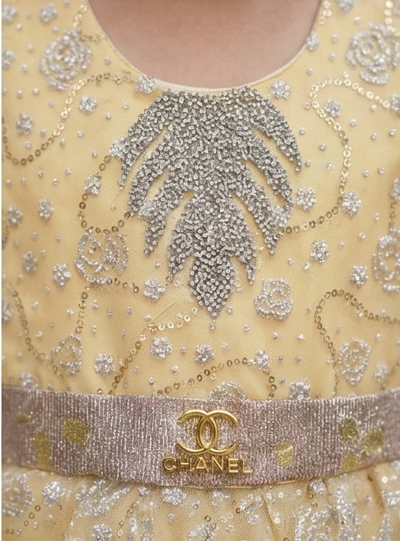 Zarella Luxe Frock Set – Golden Glow