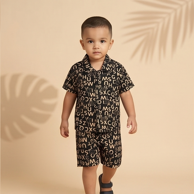 Alphix Co-ord Set – Cocoa Script
