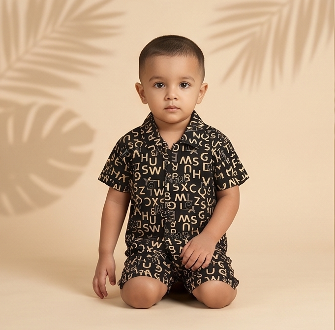 Alphix Co-ord Set – Cocoa Script