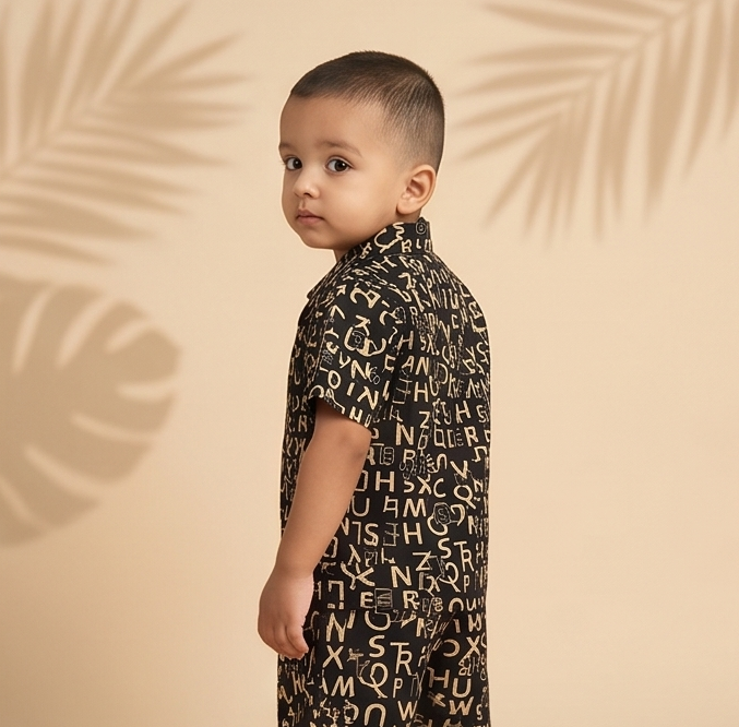Alphix Co-ord Set – Cocoa Script