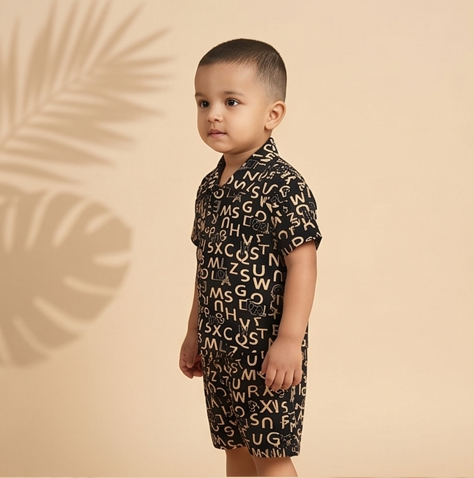 Alphix Co-ord Set – Cocoa Script
