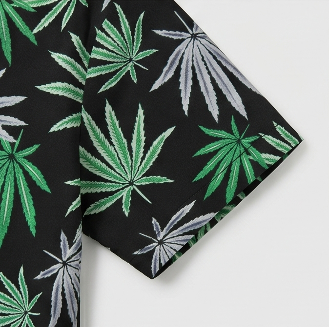 Zyro Linen Co-ord Set – Emerald Leaf
