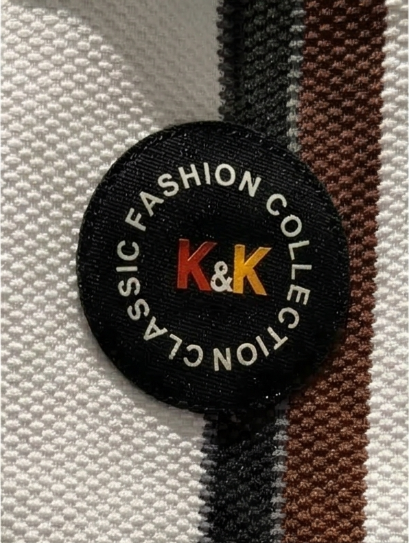 Monarch Knit Polo Set – Cocoa Ivory Stripe