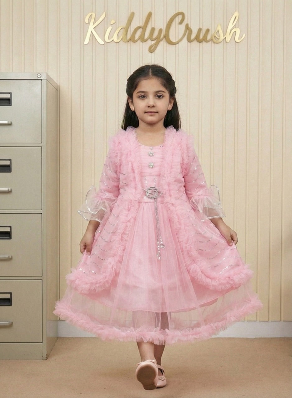 Luna Grace Frock – Blush Pink