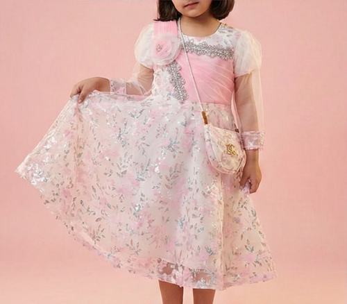 Blush Pearl Elegance Frock