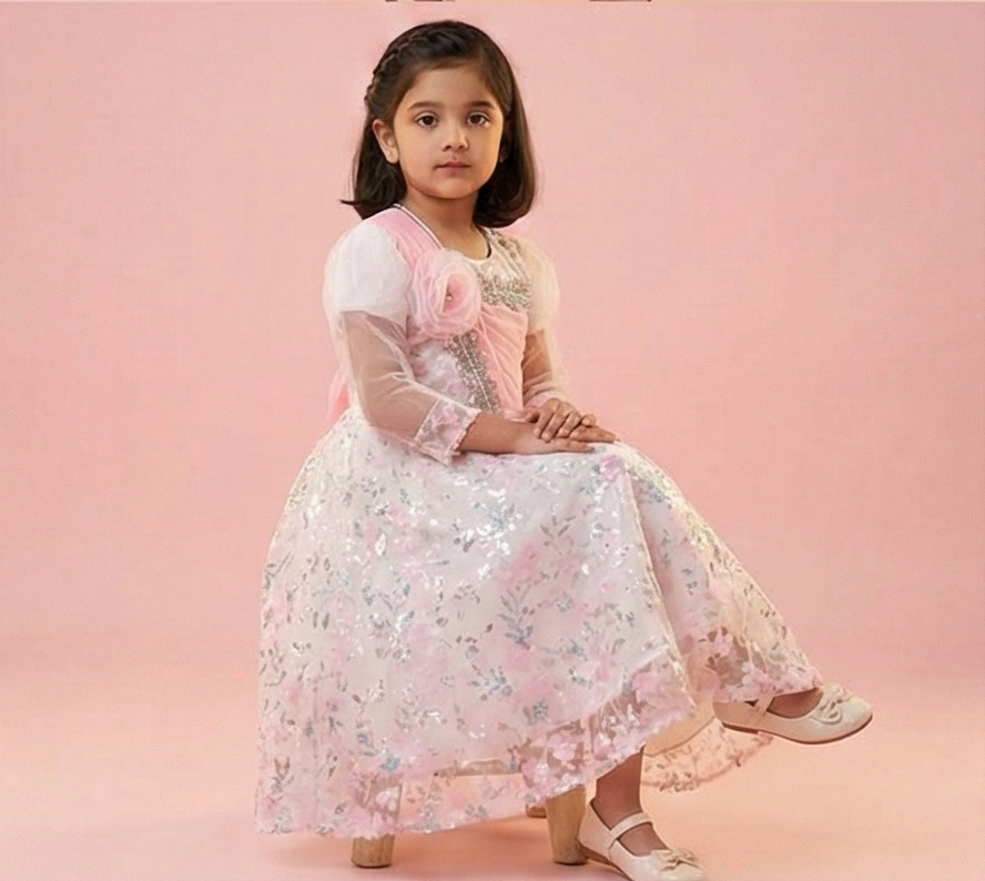 Blush Pearl Elegance Frock