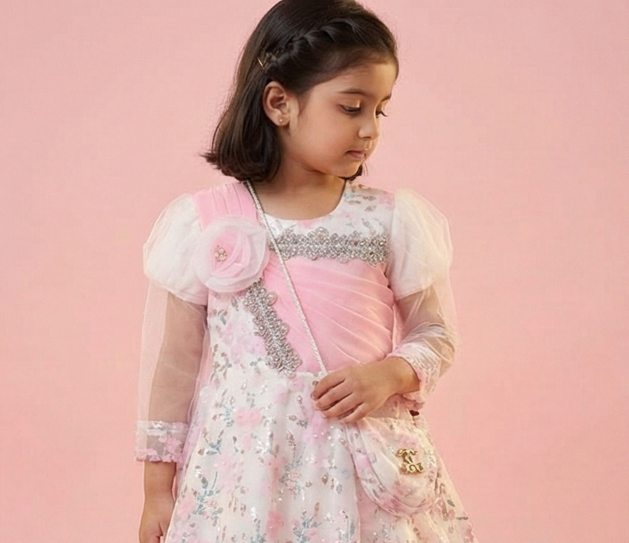 Blush Pearl Elegance Frock