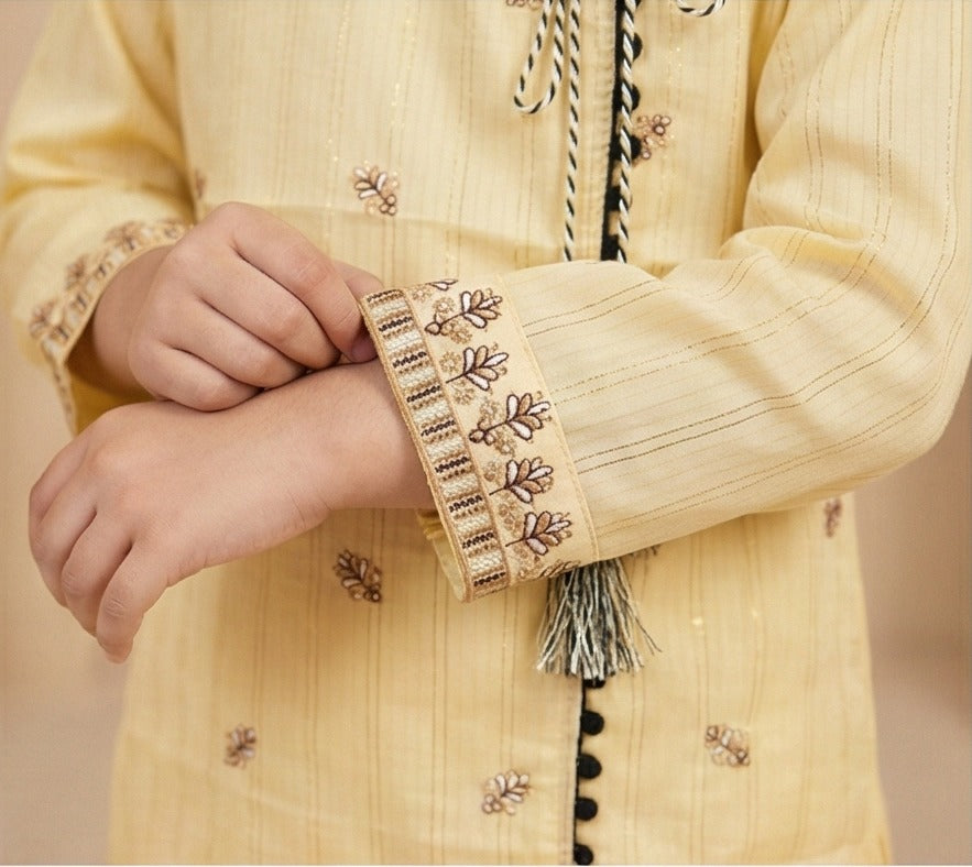 Sunlit Saffron – Zaria Luxe Tassel Set (Soft Cotton)