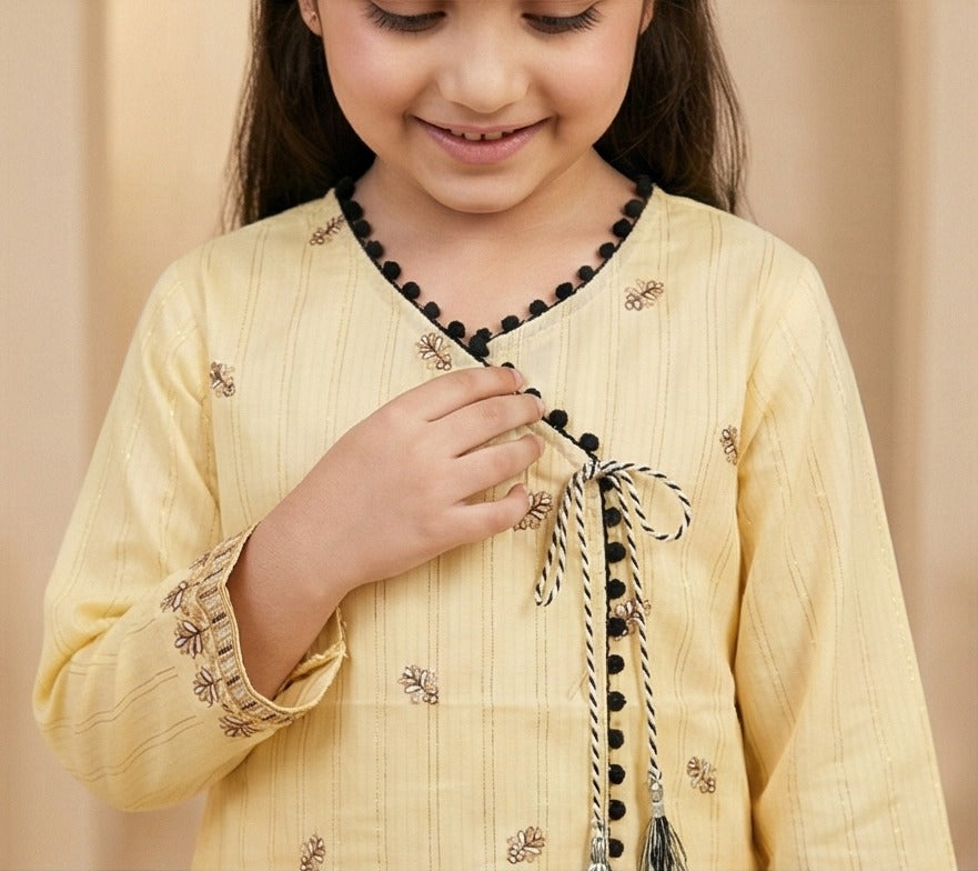 Sunlit Saffron – Zaria Luxe Tassel Set (Soft Cotton)