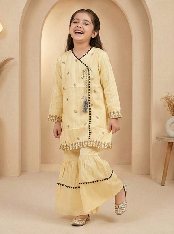 Sunlit Saffron – Zaria Luxe Tassel Set (Soft Cotton)