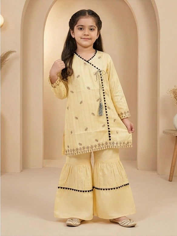 Sunlit Saffron – Zaria Luxe Tassel Set (Soft Cotton)