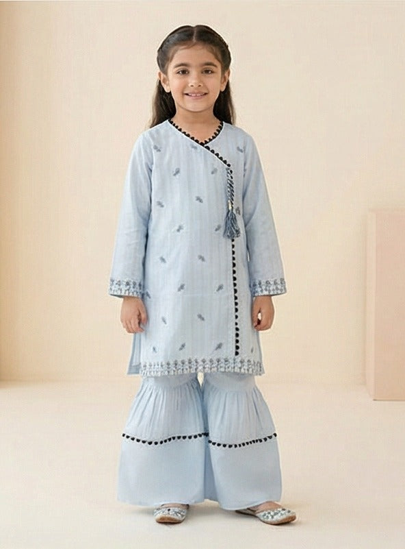 Powder Sky – Zaria Luxe Tassel Set (Soft Cotton)