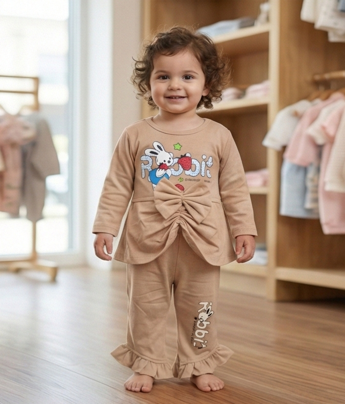 Froodi Bunny Bow Pajama Set