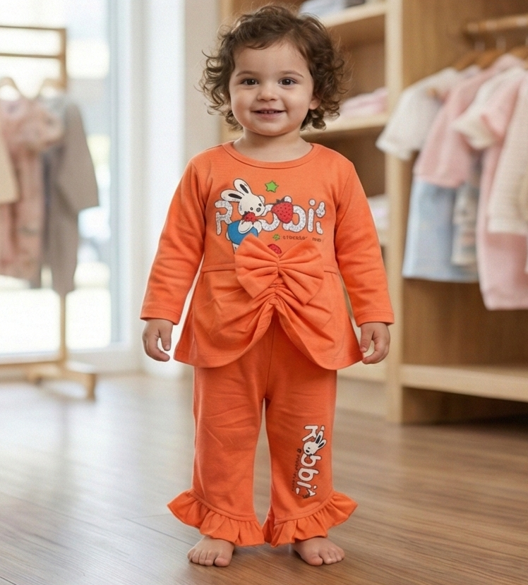 Froodi Bunny Bow Pajama Set